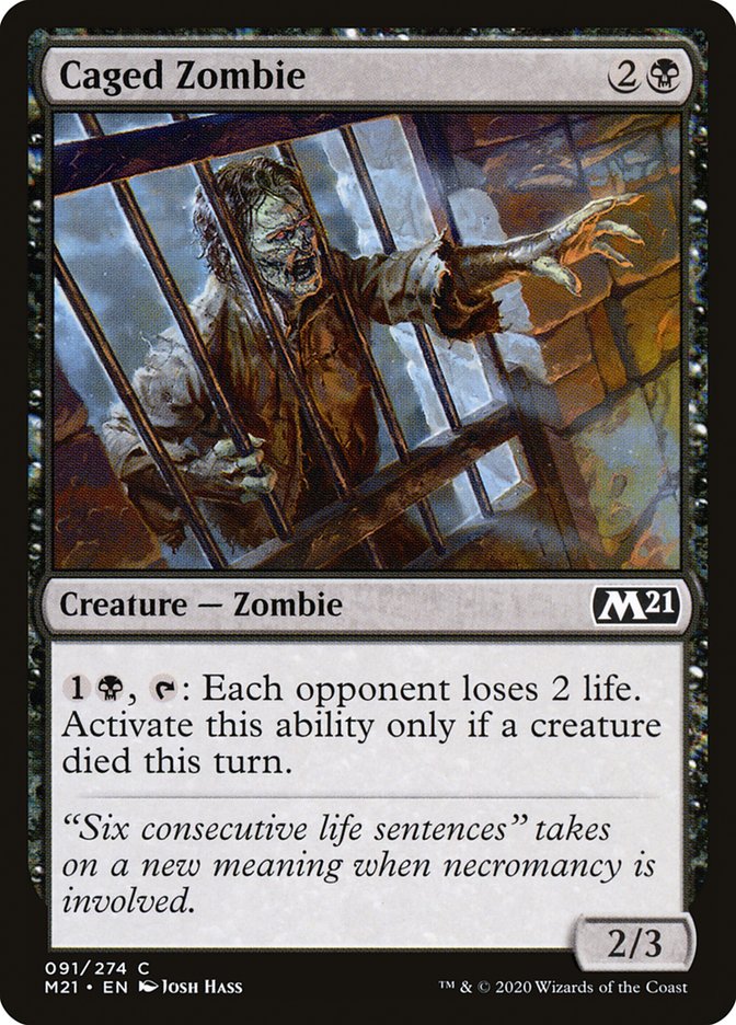 Caged Zombie [Core Set 2021] | Play N Trade Winnipeg