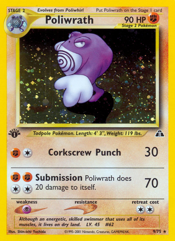 Poliwrath (9/75) [Neo Discovery 1st Edition] | Play N Trade Winnipeg