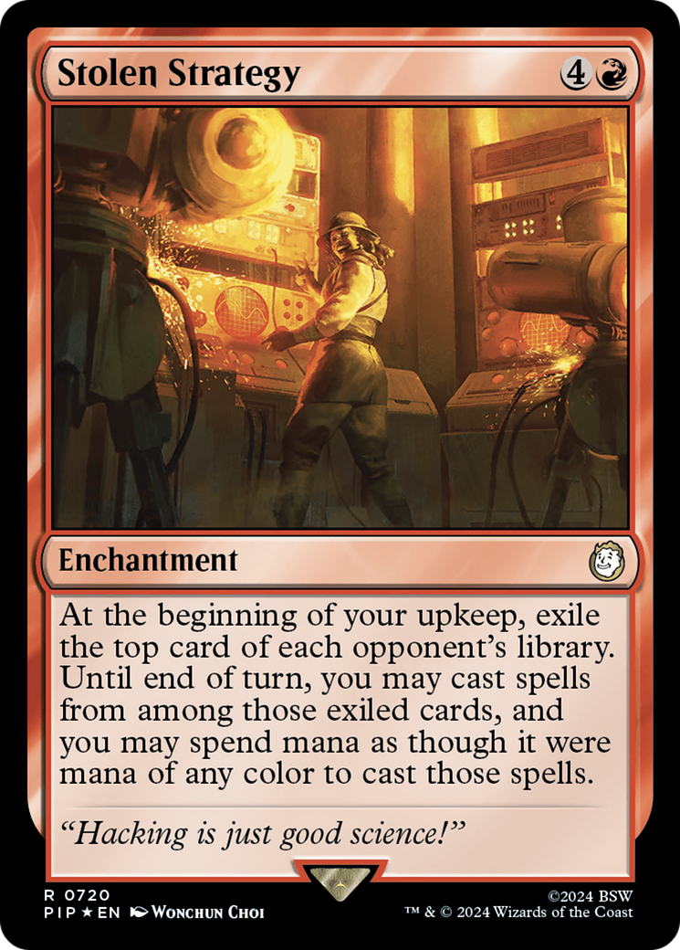 Stolen Strategy (Surge Foil) [Fallout] | Play N Trade Winnipeg