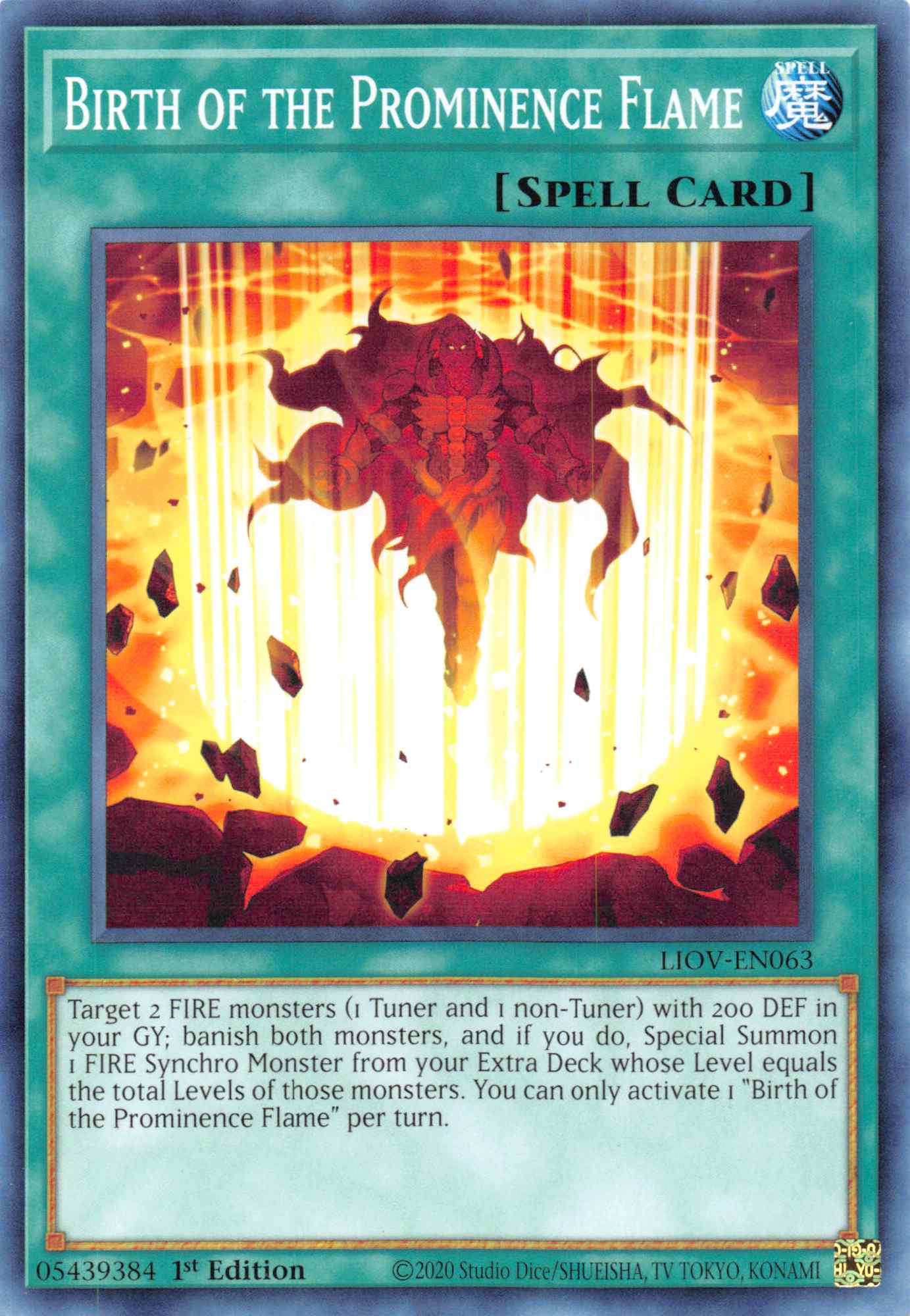 Birth of the Prominence Flame [LIOV-EN063] Common | Play N Trade Winnipeg