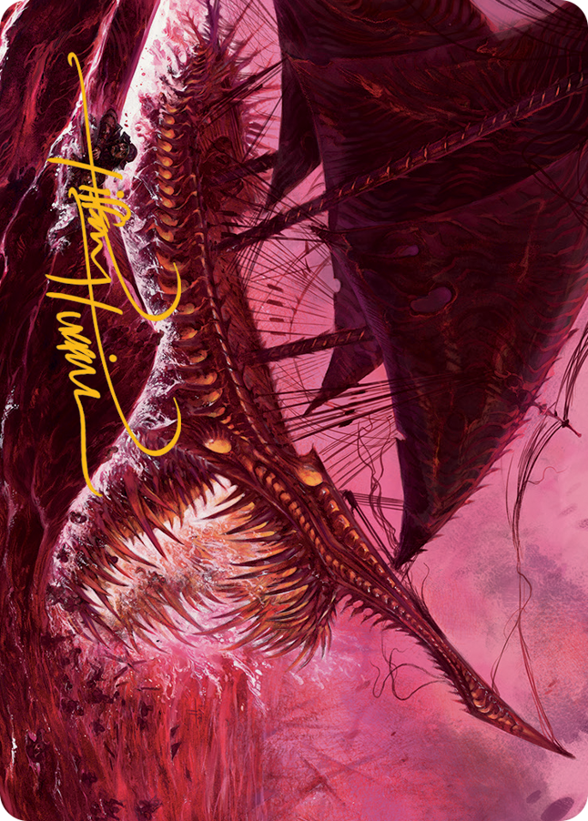 Marauding Dreadship Art Card (Gold-Stamped Signature) [March of the Machine Art Series] | Play N Trade Winnipeg