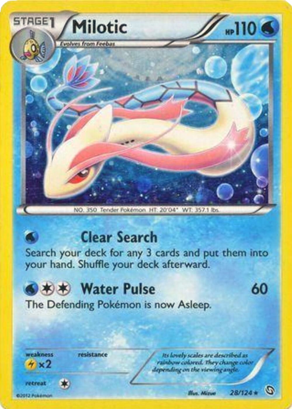 Milotic (28/124) (Cosmos Holo) [Black & White: Dragons Exalted] | Play N Trade Winnipeg