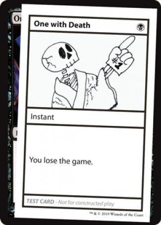 One with Death (2021 Edition) [Mystery Booster Playtest Cards] | Play N Trade Winnipeg