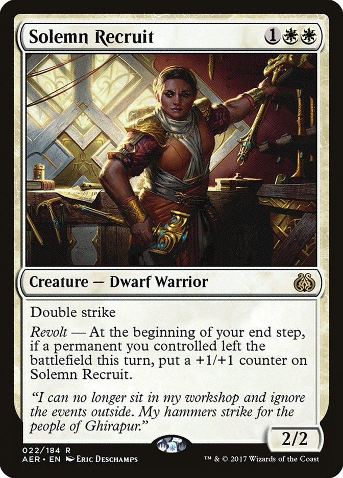 Solemn Recruit [Aether Revolt] | Play N Trade Winnipeg