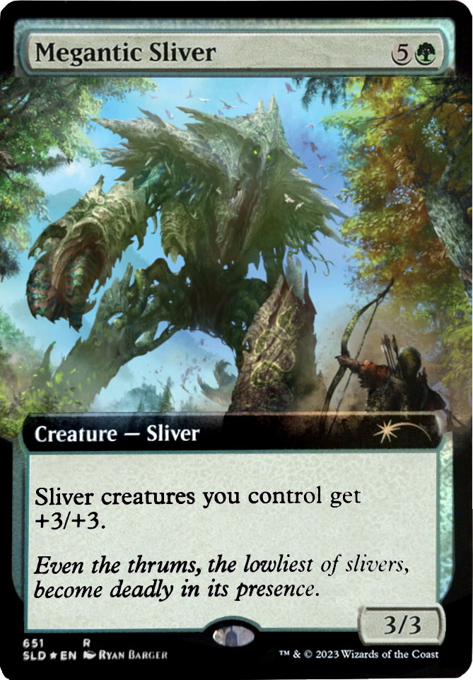 Megantic Sliver (Extended Art) [Secret Lair Drop Promos] | Play N Trade Winnipeg