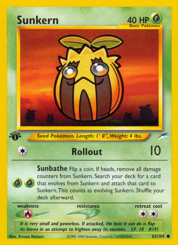 Sunkern (83/105) [Neo Destiny 1st Edition] | Play N Trade Winnipeg