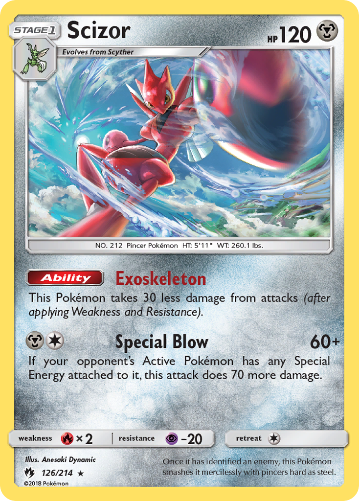 Scizor (126/214) [Sun & Moon: Lost Thunder] | Play N Trade Winnipeg