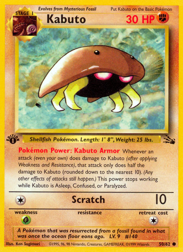 Kabuto (50/62) [Fossil 1st Edition] | Play N Trade Winnipeg