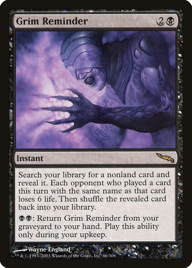 Grim Reminder [Mirrodin] | Play N Trade Winnipeg