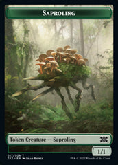 Saproling // Monk Double-sided Token [Double Masters 2022 Tokens] | Play N Trade Winnipeg