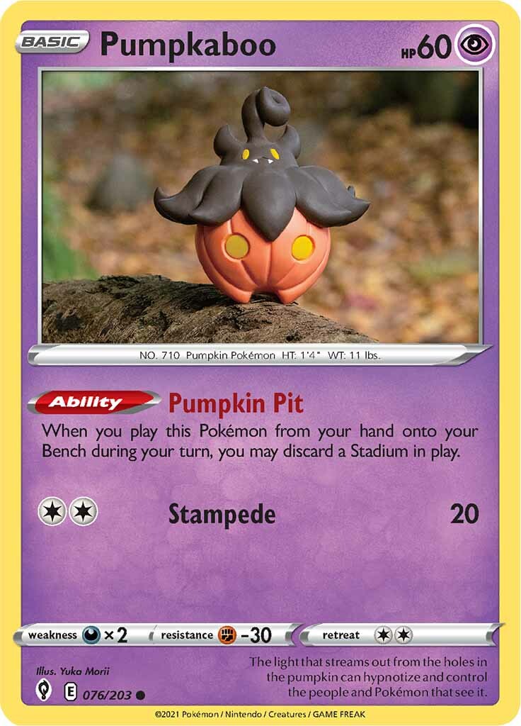 Pumpkaboo (076/203) [Sword & Shield: Evolving Skies] | Play N Trade Winnipeg