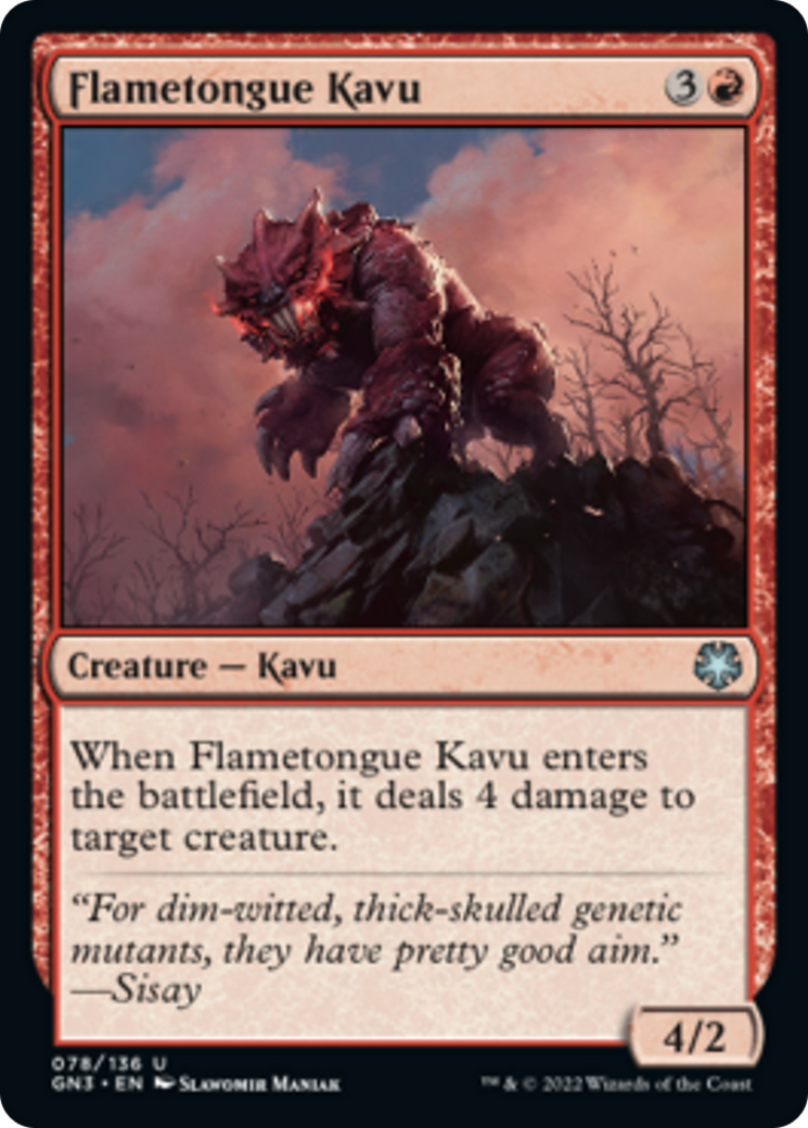 Flametongue Kavu [Game Night: Free-for-All] | Play N Trade Winnipeg