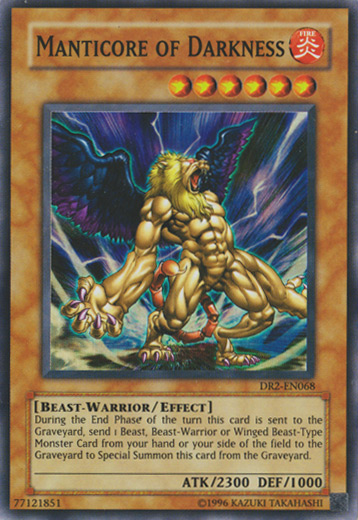 Manticore of Darkness [DR2-EN068] Super Rare | Play N Trade Winnipeg