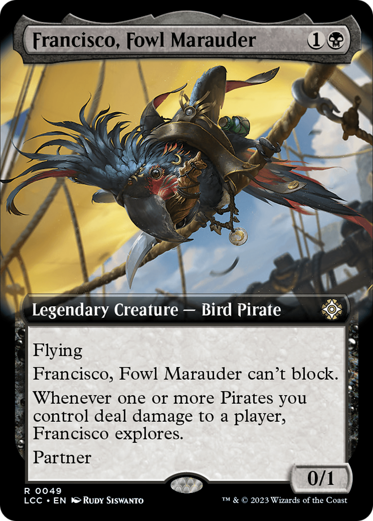 Francisco, Fowl Marauder (Extended Art) [The Lost Caverns of Ixalan Commander] | Play N Trade Winnipeg