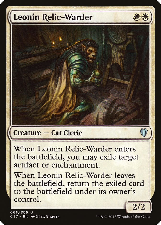 Leonin Relic-Warder [Commander 2017] | Play N Trade Winnipeg