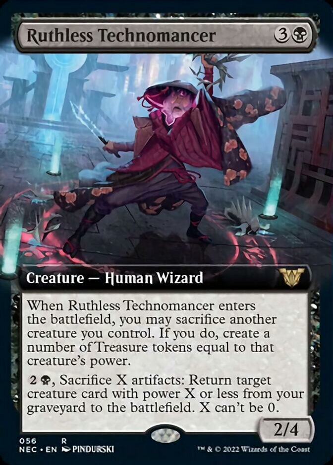 Ruthless Technomancer (Extended) [Kamigawa: Neon Dynasty Commander] | Play N Trade Winnipeg