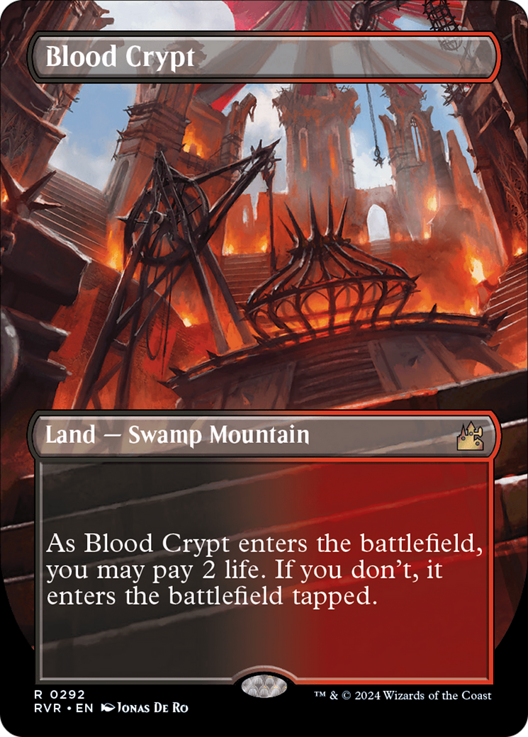 Blood Crypt (Borderless) [Ravnica Remastered] | Play N Trade Winnipeg