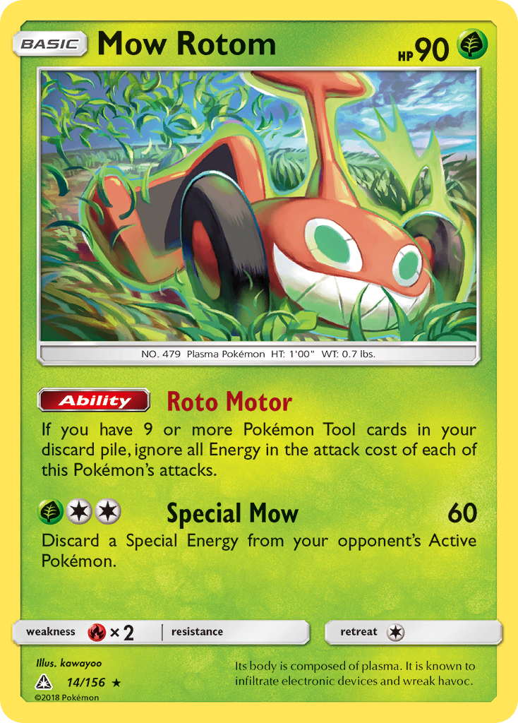 Mow Rotom (14/156) [Sun & Moon: Ultra Prism] | Play N Trade Winnipeg