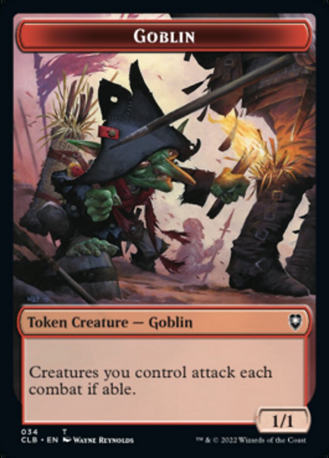 Pirate // Goblin Double-sided Token [Commander Legends: Battle for Baldur's Gate Tokens] | Play N Trade Winnipeg