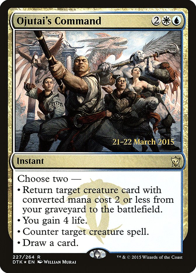 Ojutai's Command  [Dragons of Tarkir Prerelease Promos] | Play N Trade Winnipeg