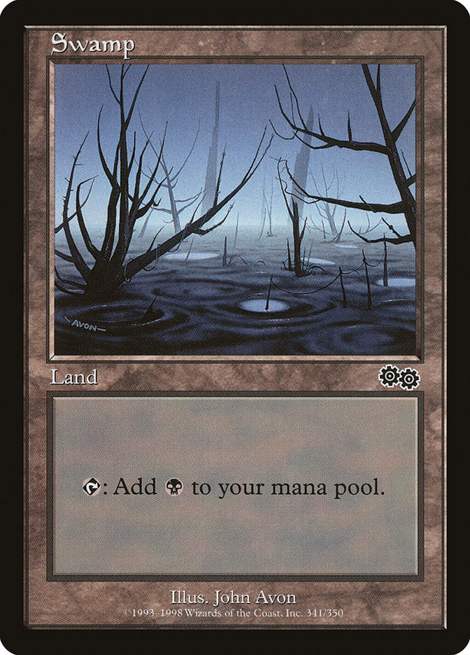 Swamp (341) [Urza's Saga] | Play N Trade Winnipeg