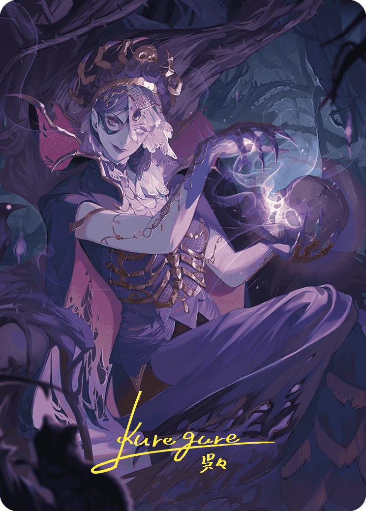 Necropotence Art Card (Gold-Stamped Signature) [Wilds of Eldraine Art Series] | Play N Trade Winnipeg