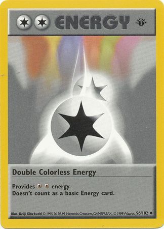 Double Colorless Energy (96/102) (Shadowless) [Base Set 1st Edition] | Play N Trade Winnipeg