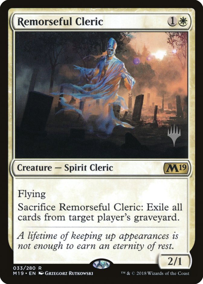 Remorseful Cleric (Promo Pack) [Core Set 2019 Promos] | Play N Trade Winnipeg