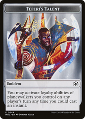 Elemental (02) // Teferi's Talent Emblem Double-Sided Token [March of the Machine Commander Tokens] | Play N Trade Winnipeg