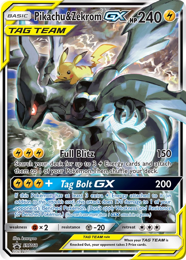 Pikachu & Zekrom GX (SM168) [Sun & Moon: Black Star Promos] | Play N Trade Winnipeg