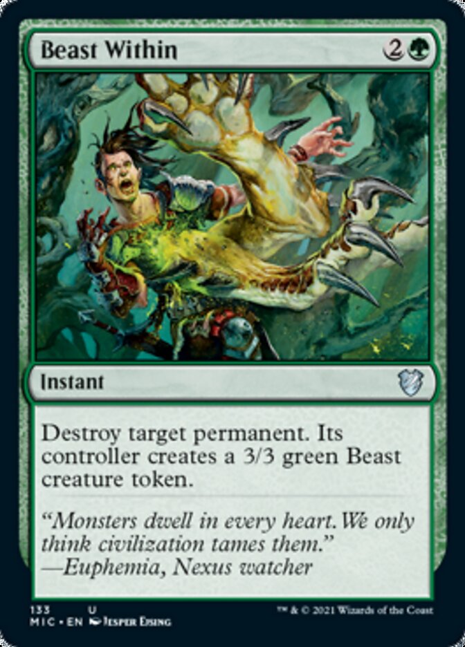 Beast Within [Innistrad: Midnight Hunt Commander] | Play N Trade Winnipeg