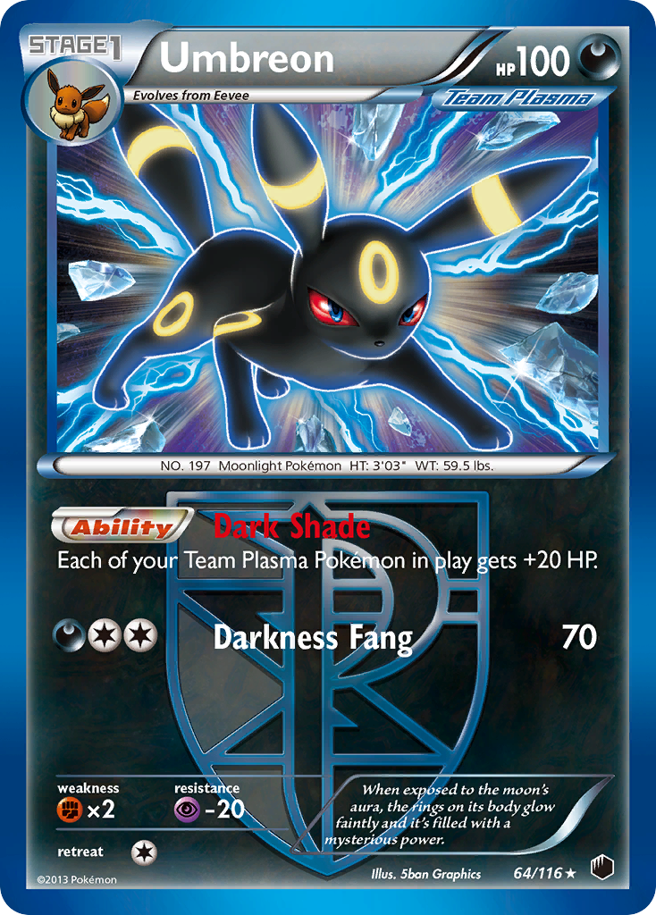 Umbreon (64/116) [Black & White: Plasma Freeze] | Play N Trade Winnipeg