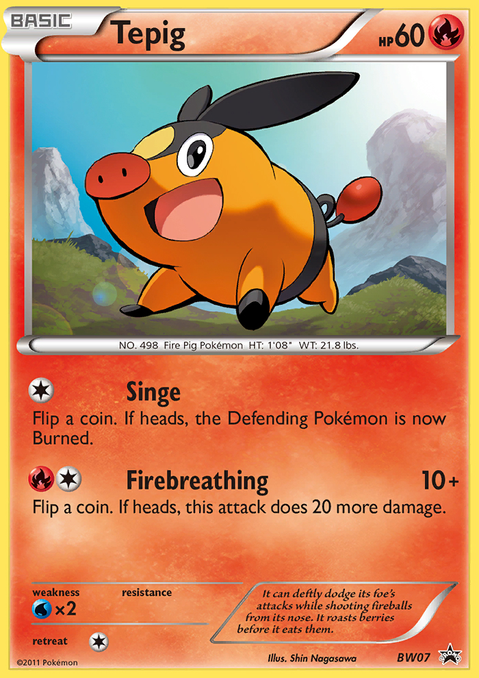 Tepig (BW07) [Black & White: Black Star Promos] | Play N Trade Winnipeg