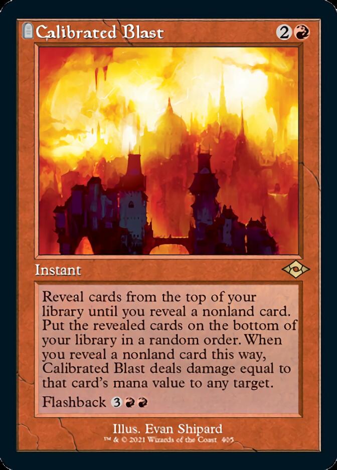 Calibrated Blast (Retro Foil Etched) [Modern Horizons 2] | Play N Trade Winnipeg