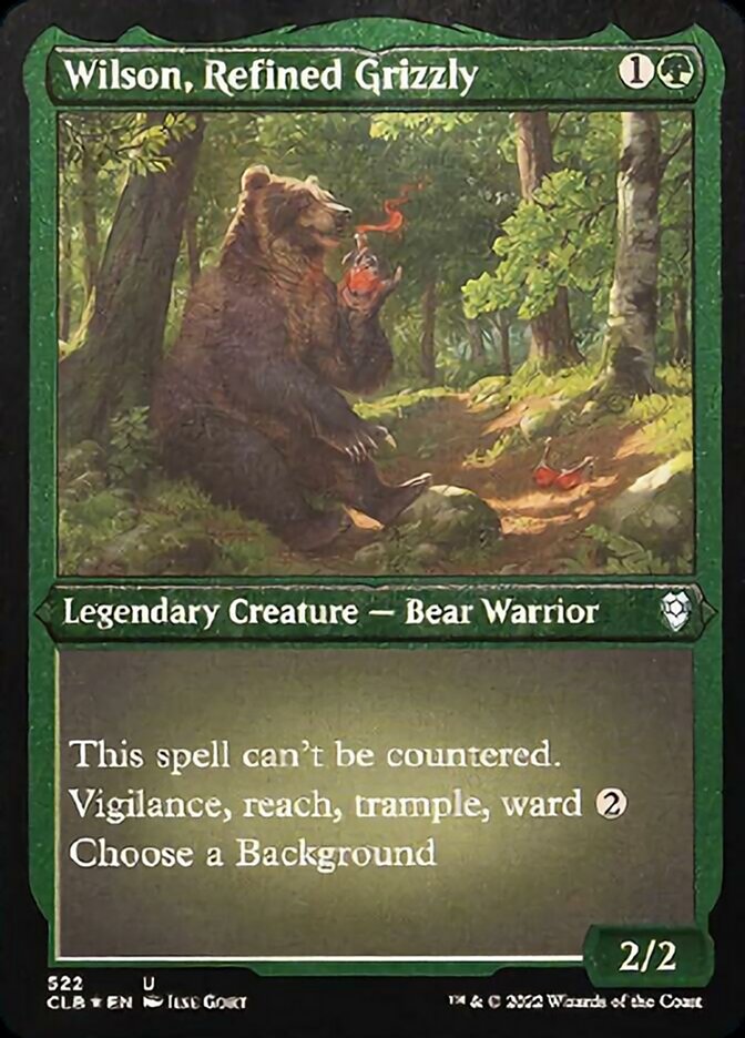 Wilson, Refined Grizzly (Foil Etched) [Commander Legends: Battle for Baldur's Gate] | Play N Trade Winnipeg