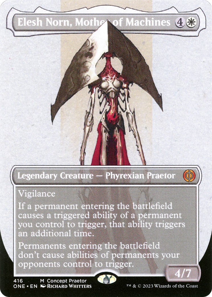 Elesh Norn, Mother of Machines (Borderless Concept Praetors) [Phyrexia: All Will Be One] | Play N Trade Winnipeg