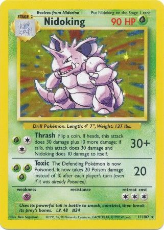 Nidoking (11/102) [Base Set Unlimited] | Play N Trade Winnipeg