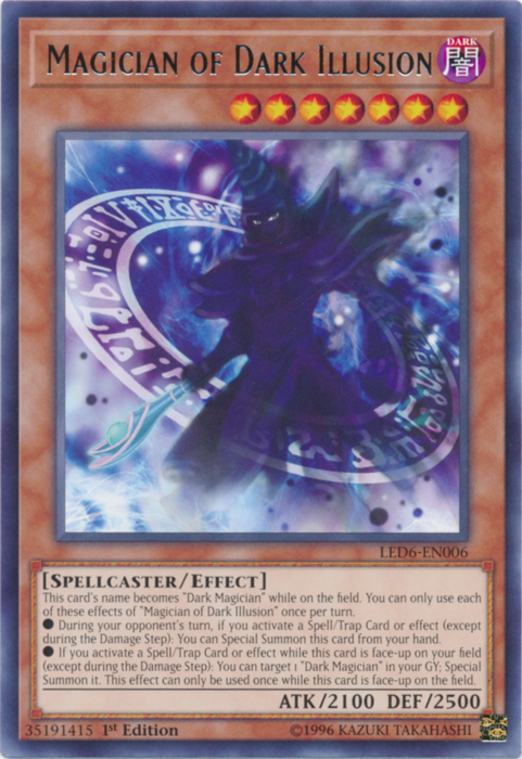 Magician of Dark Illusion [LED6-EN006] Rare | Play N Trade Winnipeg