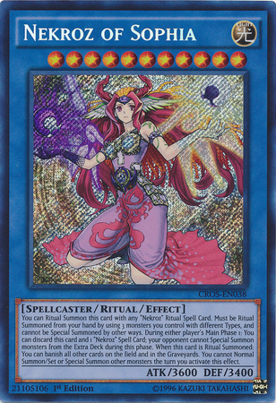 Nekroz of Sophia [CROS-EN038] Secret Rare | Play N Trade Winnipeg