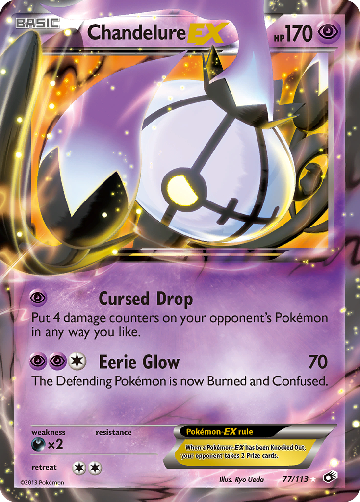 Chandelure EX (77/113) [Black & White: Legendary Treasures] | Play N Trade Winnipeg