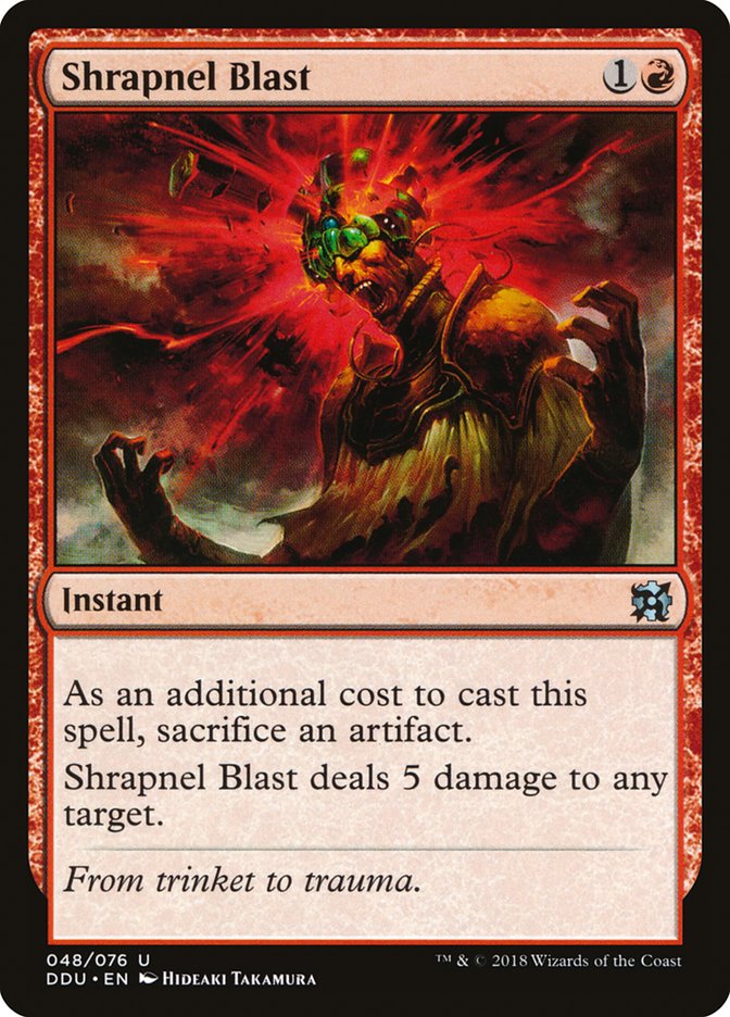 Shrapnel Blast [Duel Decks: Elves vs. Inventors] | Play N Trade Winnipeg