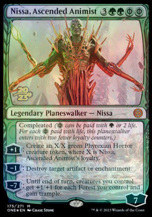 Nissa, Ascended Animist [Phyrexia: All Will Be One Prerelease Promos] | Play N Trade Winnipeg