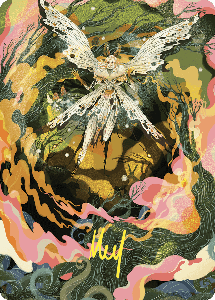 Greater Auramancy Art Card (Gold-Stamped Signature) [Wilds of Eldraine Art Series] | Play N Trade Winnipeg