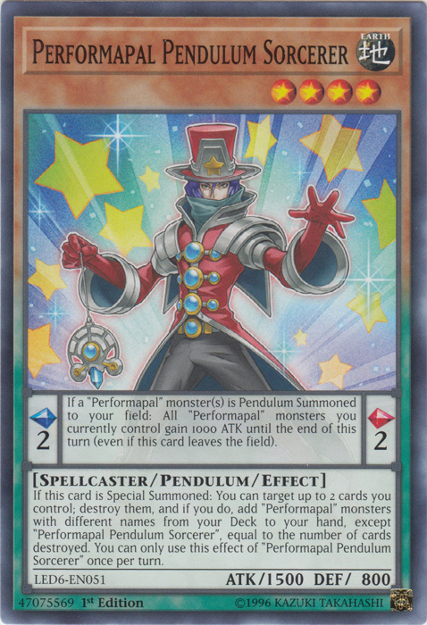 Performapal Pendulum Sorcerer [LED6-EN051] Common | Play N Trade Winnipeg