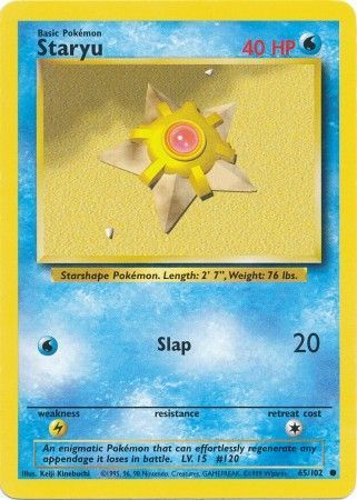 Staryu (65/102) [Base Set Unlimited] | Play N Trade Winnipeg