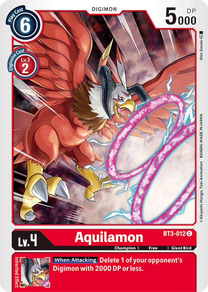 Aquilamon [BT3-012] [Release Special Booster Ver.1.5] | Play N Trade Winnipeg