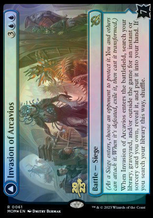 Invasion of Arcavios // Invocation of the Founders [March of the Machine Prerelease Promos] | Play N Trade Winnipeg
