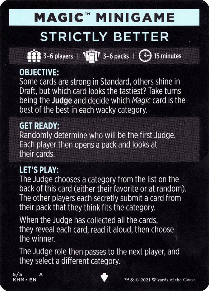 Strictly Better (Magic Minigame) [Kaldheim Minigame] | Play N Trade Winnipeg