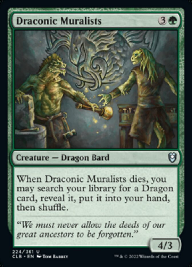 Draconic Muralists [Commander Legends: Battle for Baldur's Gate] | Play N Trade Winnipeg