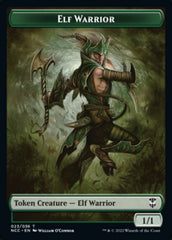 Elf Warrior // Wurm Double-sided Token [Streets of New Capenna Commander Tokens] | Play N Trade Winnipeg